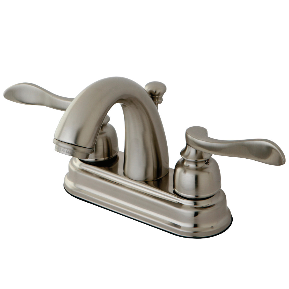 Kingston Brass KB8618NFL 4 in. Centerset Bathroom Faucet, Brushed Nickel