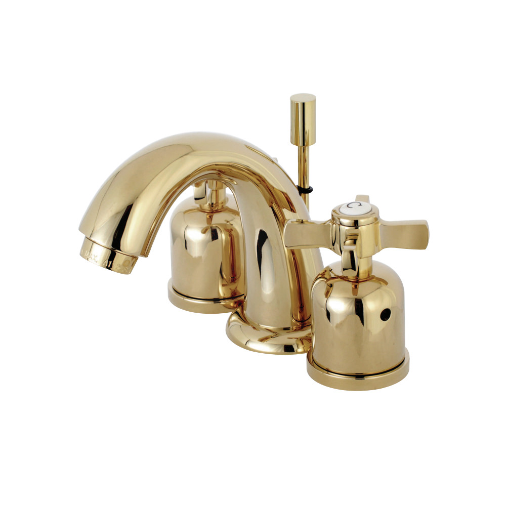 Kingston Brass KB8912ZX Millennium Widespread Bathroom Faucet, Polished Brass