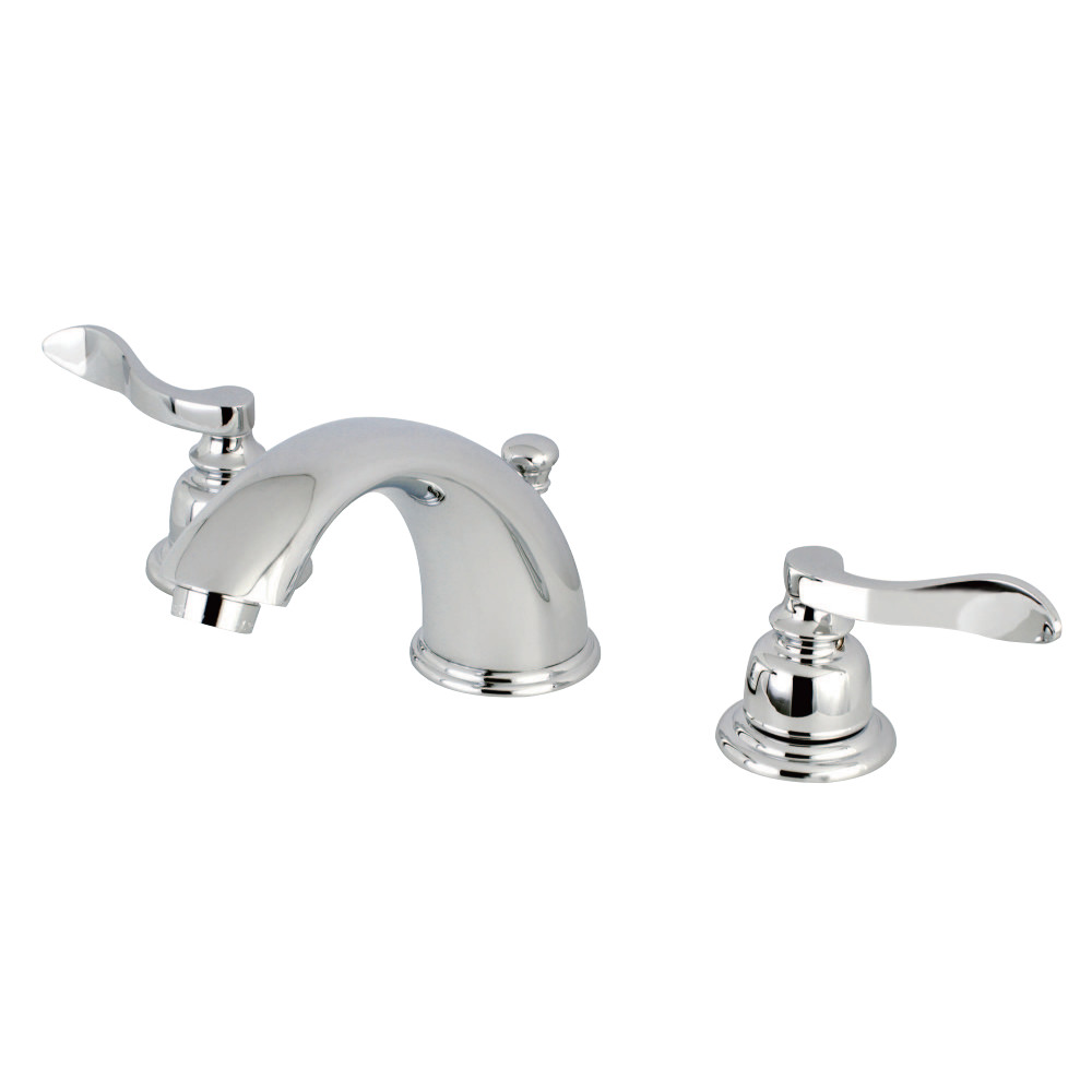 Kingston Brass KB961NFL Widespread Bathroom Faucet, Polished Chrome