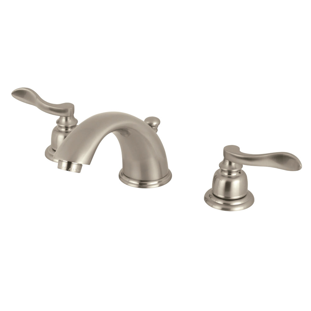Kingston Brass KB968NFL Widespread Bathroom Faucet, Brushed Nickel