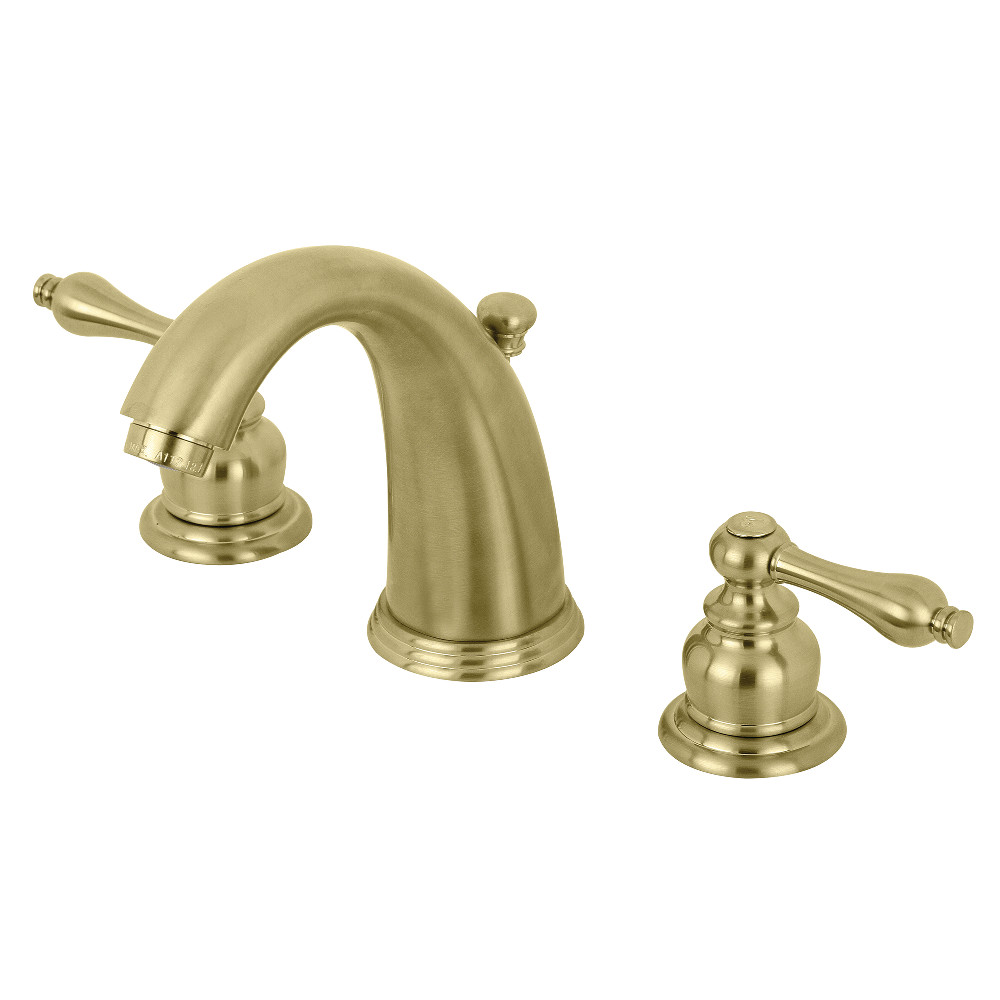Kingston Brass KB987ALSB Victorian 2-Handle 8 in. Widespread Bathroom Faucet, Brushed Brass