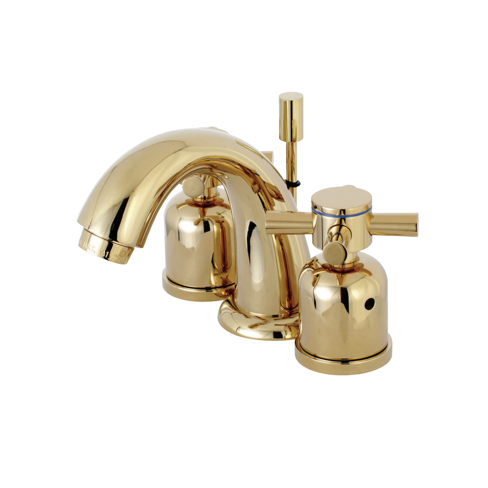 Kingston Brass KB8912DX Concord Widespread Bathroom Faucet, Polished Brass