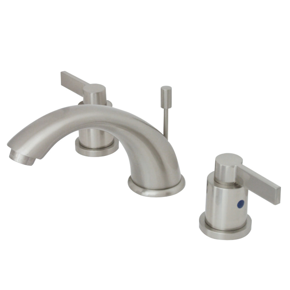 Kingston Brass KB8968NDL 8 in. Widespread Bathroom Faucet, Brushed Nickel