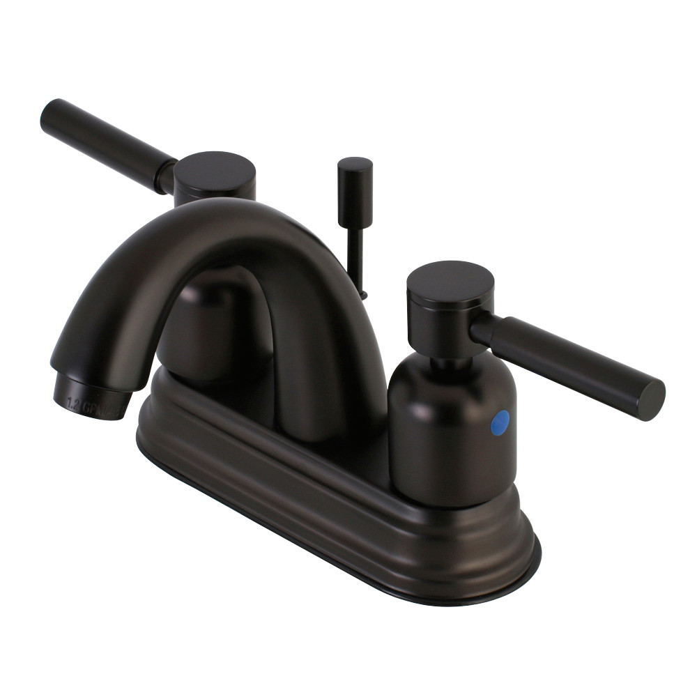 Kingston Brass KB8615DL 4 in. Centerset Bathroom Faucet, Oil Rubbed Bronze