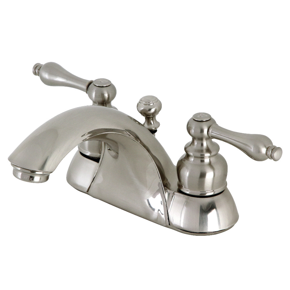 Kingston Brass KB2628AL 4 in. Centerset Bathroom Faucet, Brushed Nickel