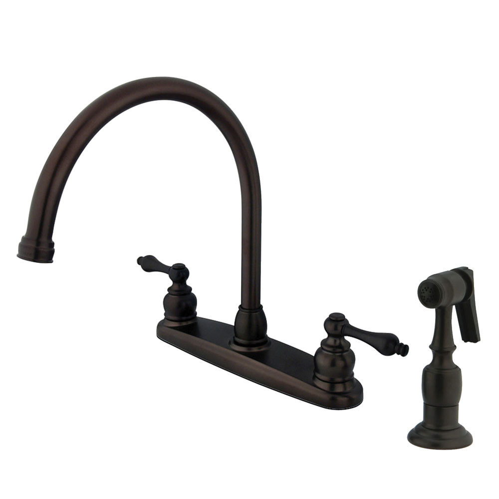 Kingston Brass KB725ALBS 8-Inch Centerset Kitchen Faucet, Oil Rubbed Bronze