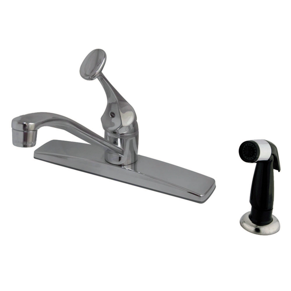 Kingston Brass KB0572 Columbia Single-Handle Centerset Kitchen Faucet, Polished Chrome