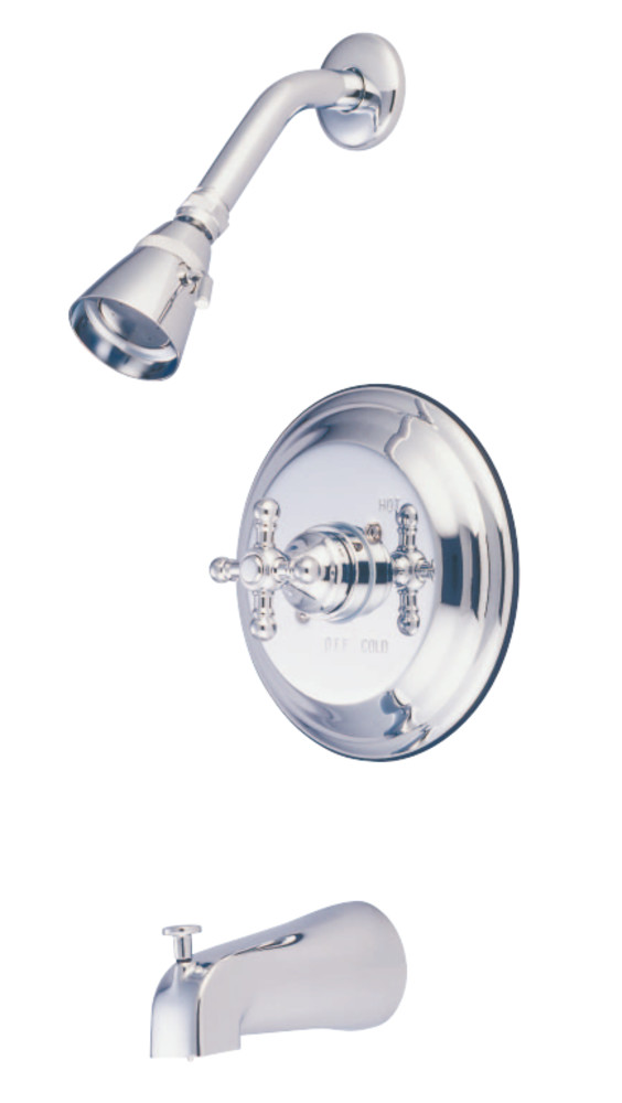 Kingston Brass KB2631BX Metropolitan Tub & Shower Faucet, Polished Chrome