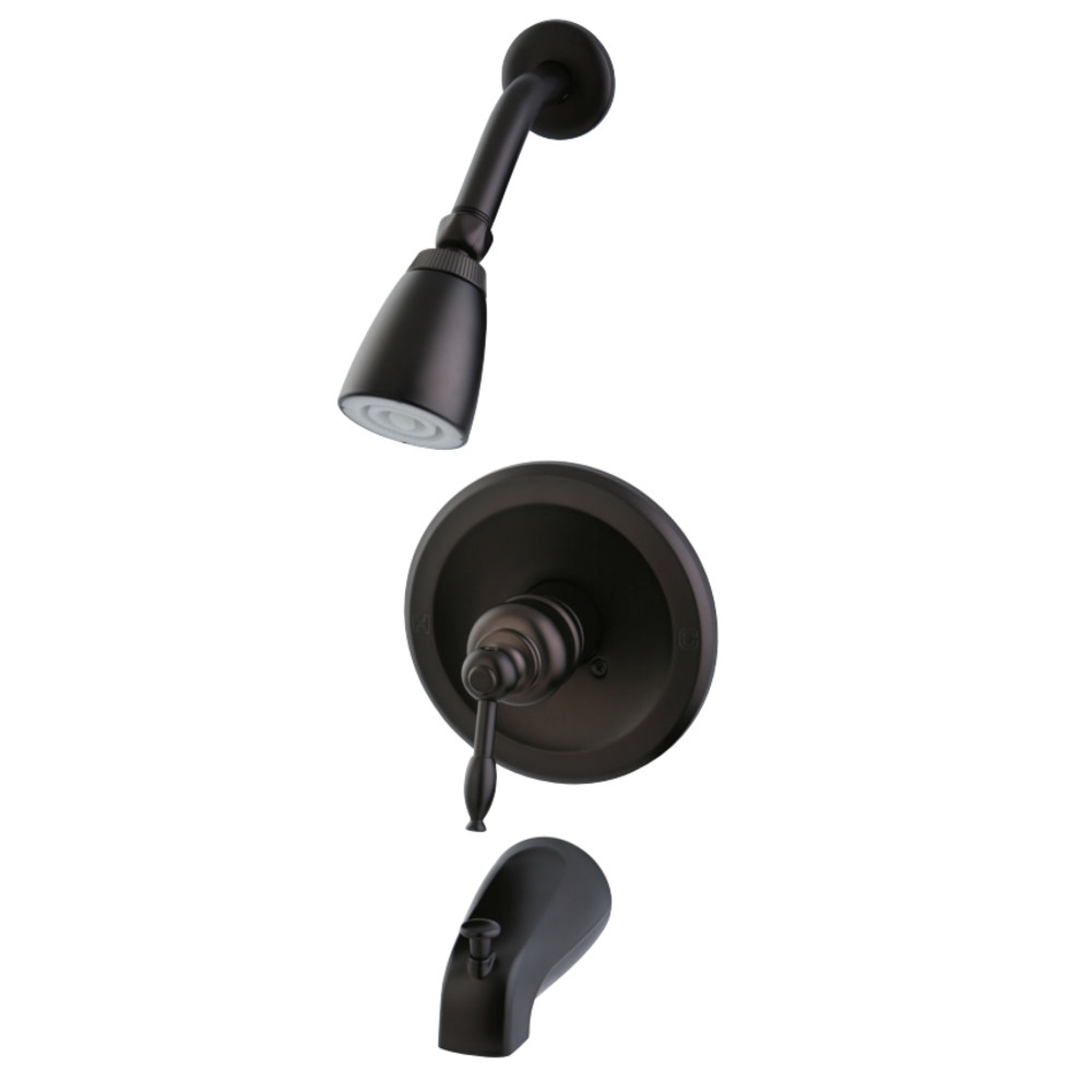 Kingston Brass KB535KL Tub and Shower Faucet, Oil Rubbed Bronze