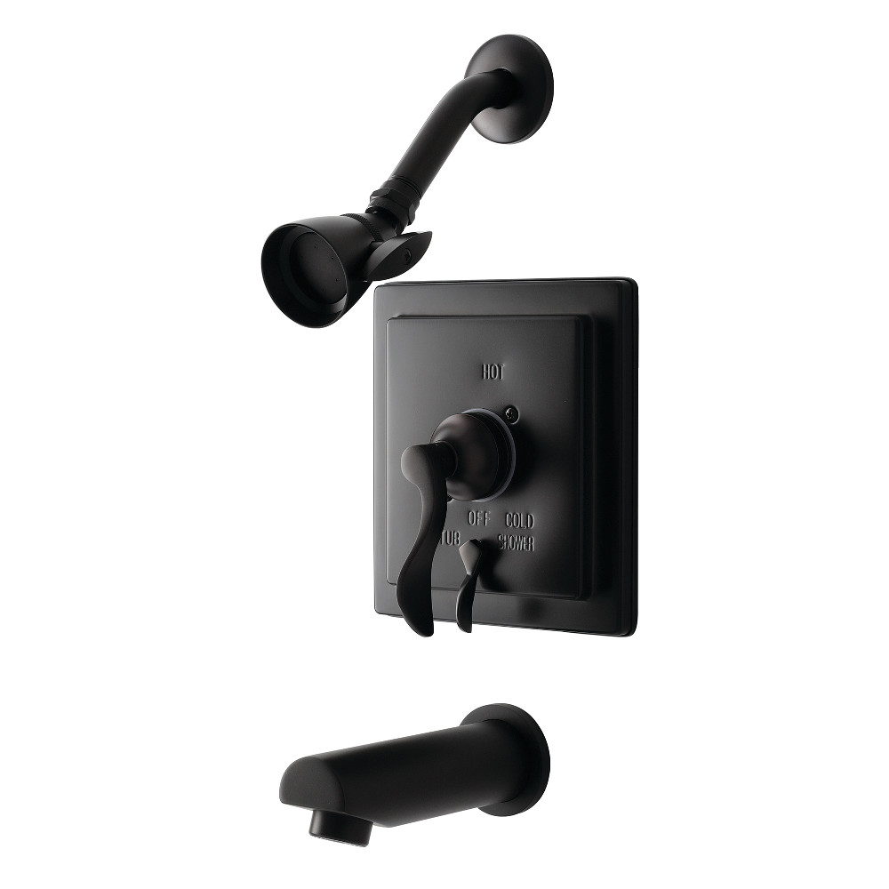 Kingston Brass KB86550DFL Tub and Shower Faucet, Oil Rubbed Bronze