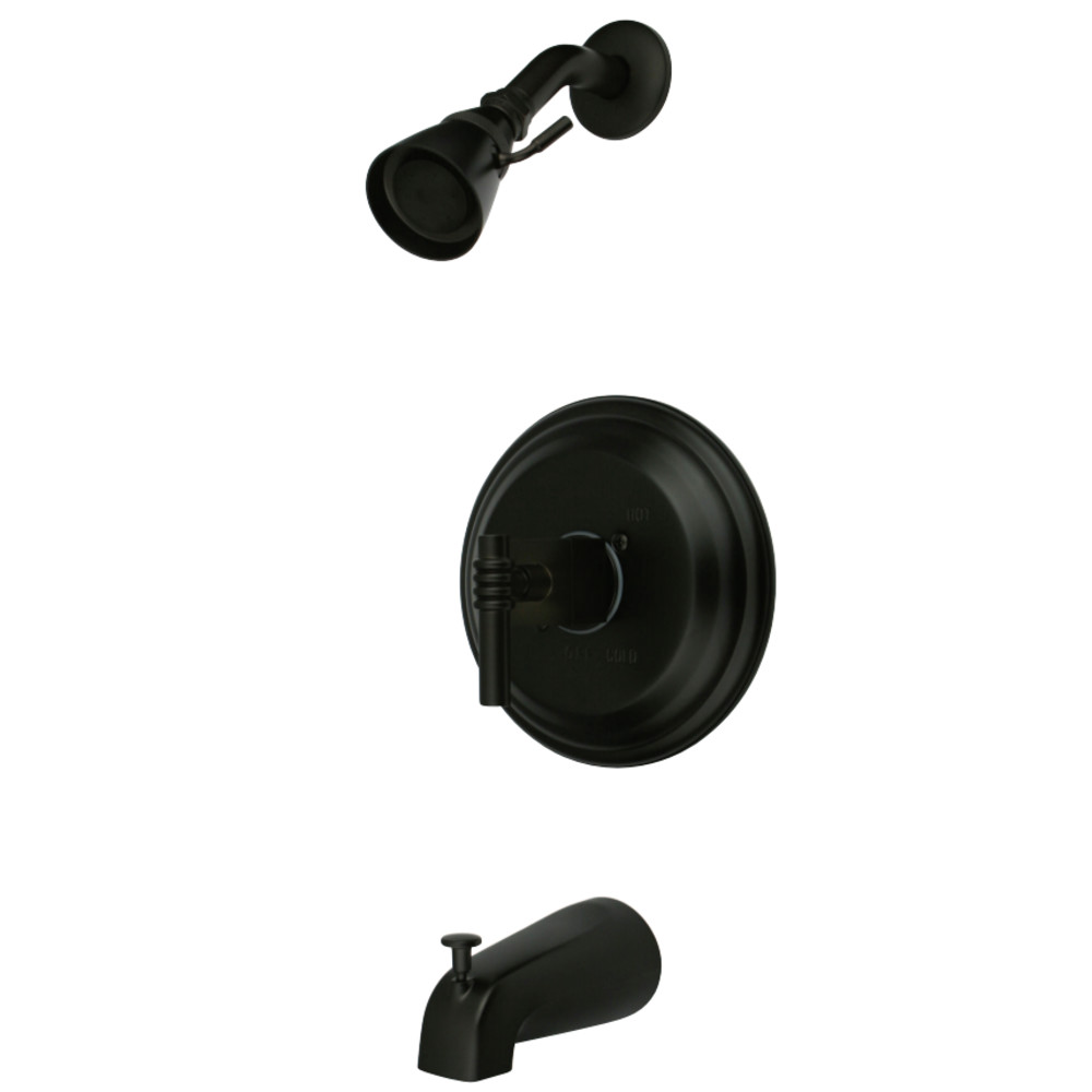 Kingston Brass KB2635QL Milano Tub & Shower Faucet, Oil Rubbed Bronze