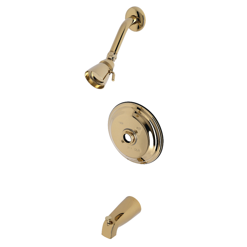 Kingston Brass KB3632TLH Tub and Shower Trim Only Without Handle, Polished Brass