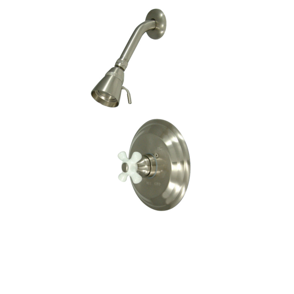 Kingston Brass KB3638PXSO Restoration Pressure Balanced Shower Faucet, Brushed Nickel