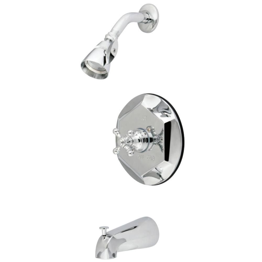 Kingston Brass KB4631BX English Vintage Tub with Shower Faucet, Polished Chrome