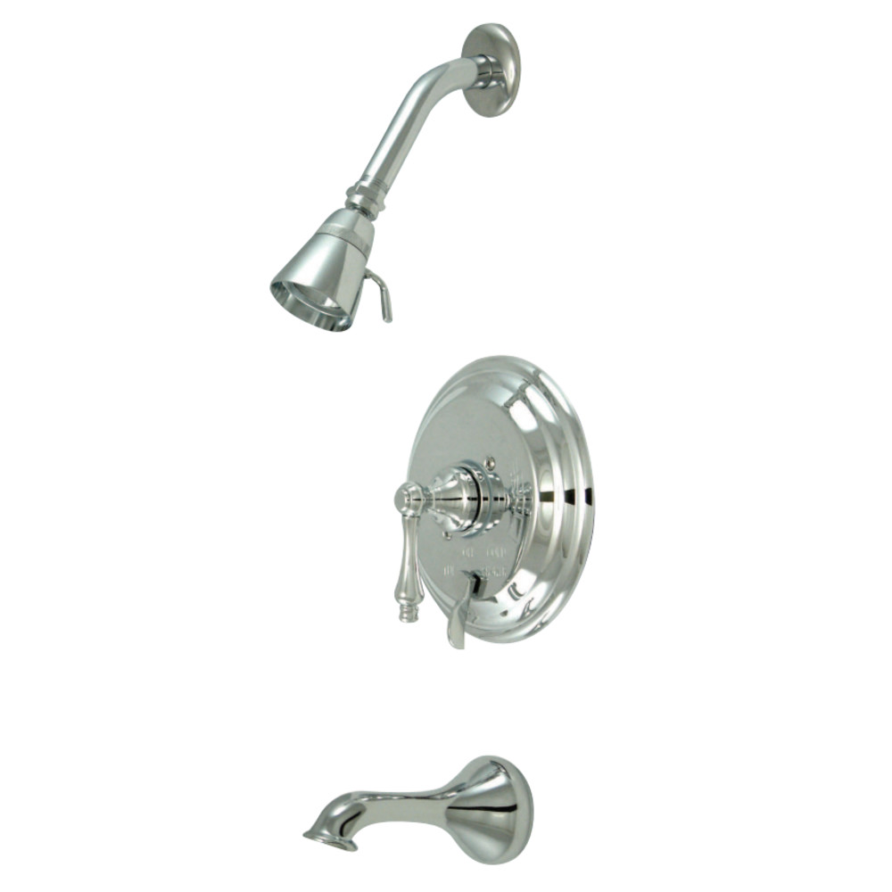 Kingston Brass KB36310AL Restoration Tub & Shower Faucet, Polished Chrome