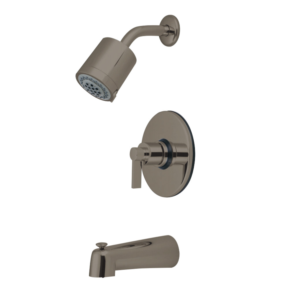 Kingston Brass KB6698NDL NuvoFusion Single-Handle Tub and Shower Faucet, Brushed Nickel