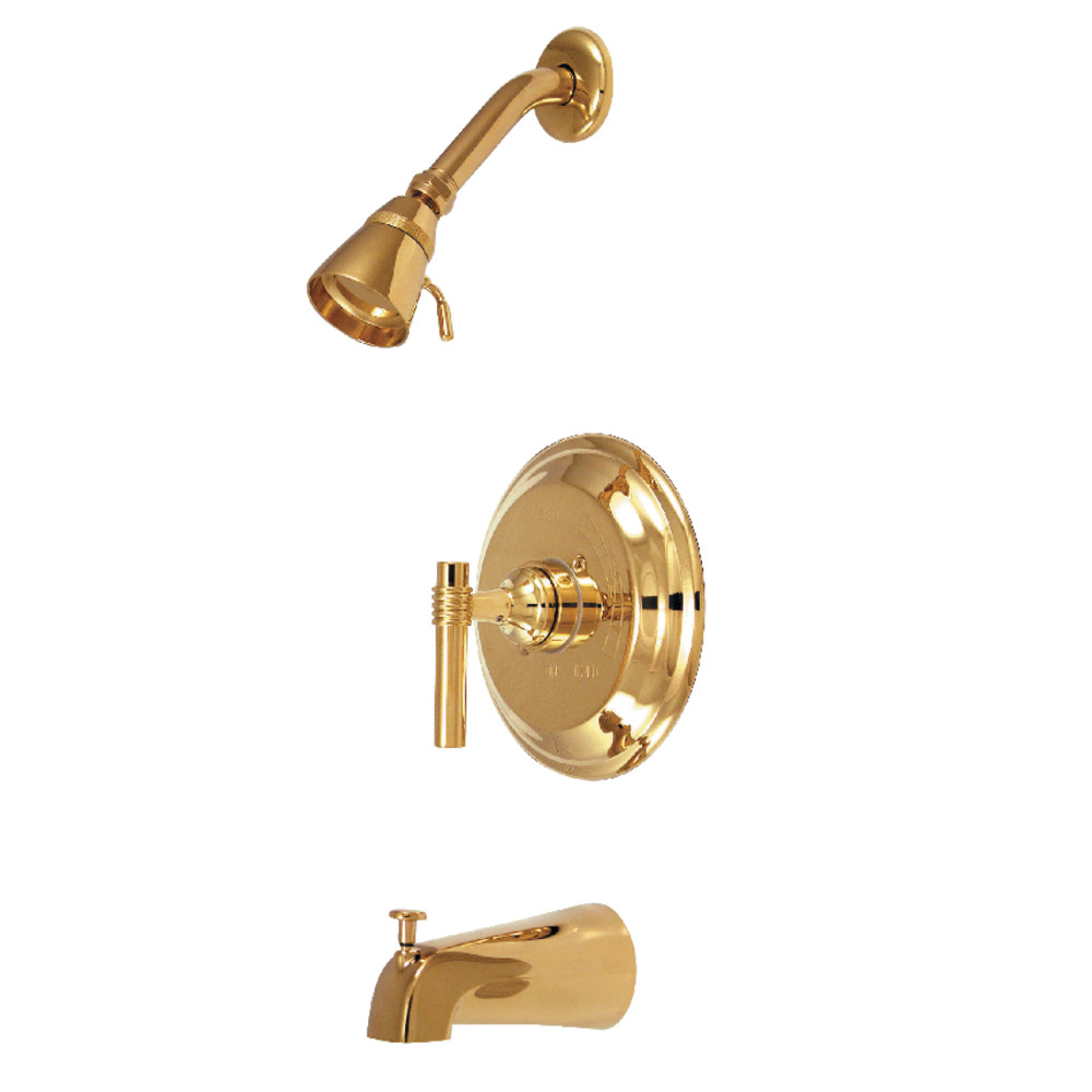 Kingston Brass KB2632MLT Tub and Shower Trim Only, Polished Brass