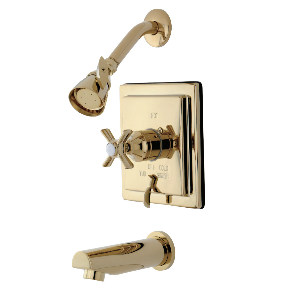 Kingston Brass KB86520ZX Tub/Shower Faucet, Polished Brass