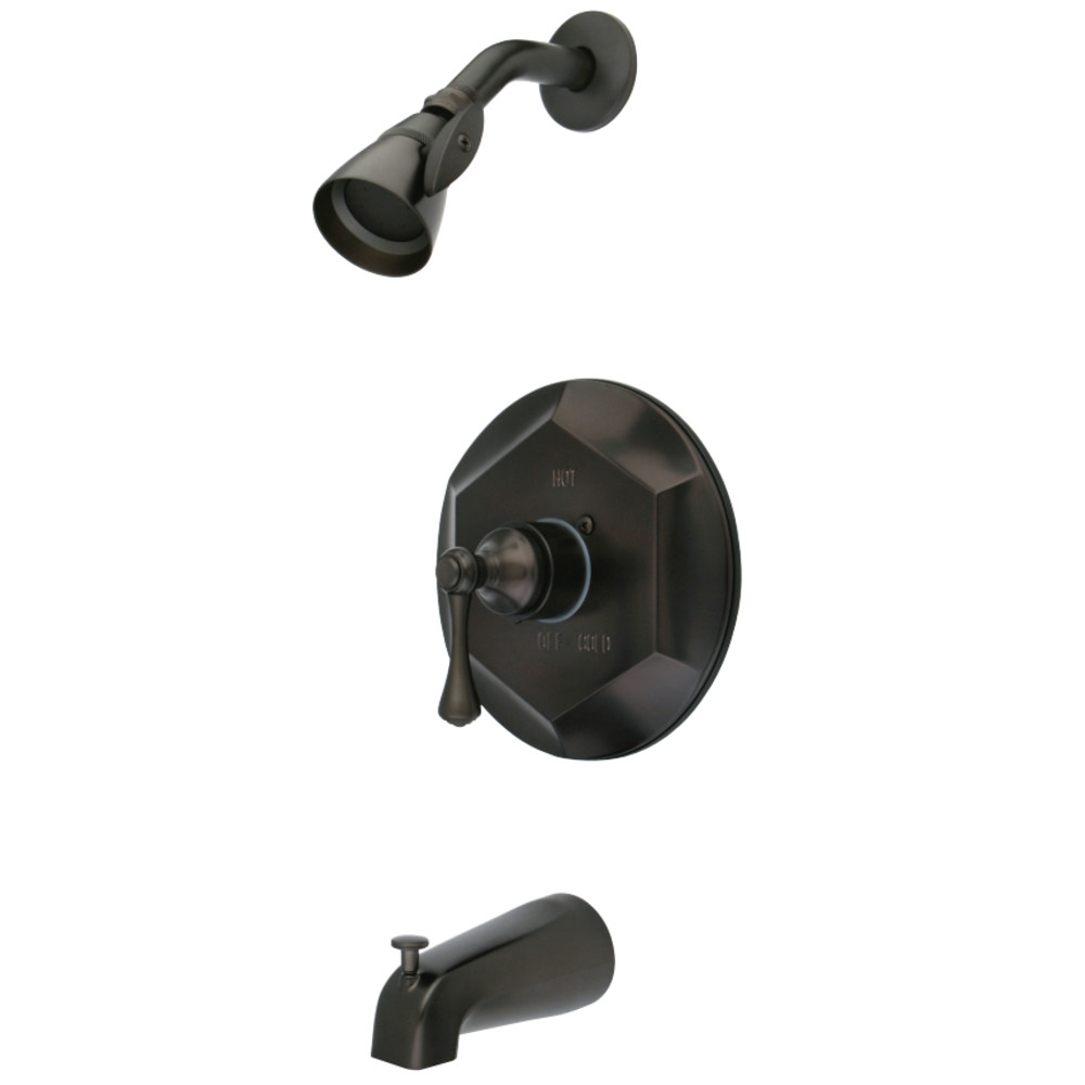 Kingston Brass KB4635BL English Vintage Tub with Shower Faucet, Oil Rubbed Bronze