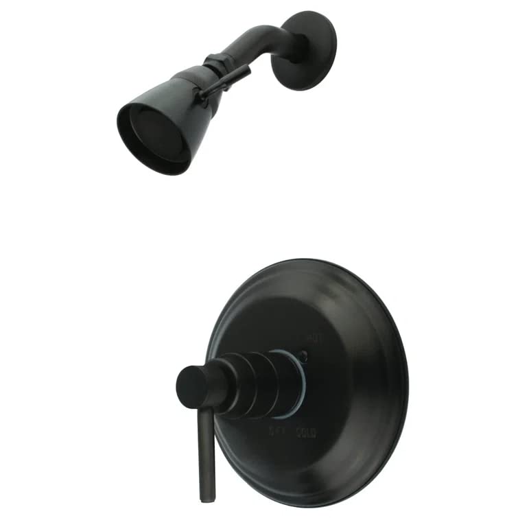 Kingston Brass KB2630DLSO Concord Shower Faucet, Matte Black