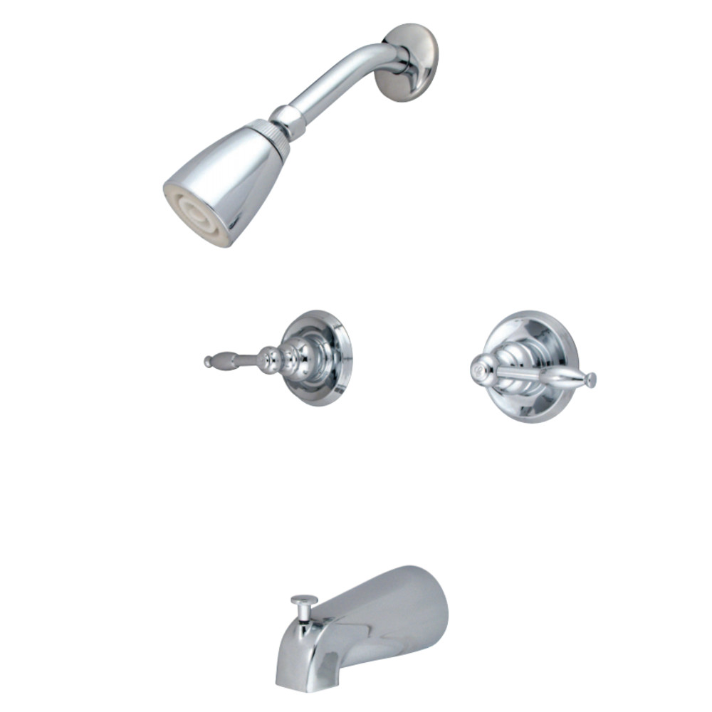 Kingston Brass KB241KL Tub and Shower Faucet, Polished Chrome