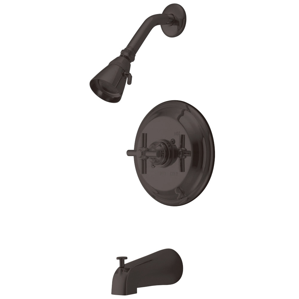 Kingston Brass KB2635EX Tub and Shower Faucet, Oil Rubbed Bronze