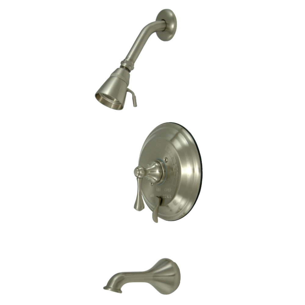 Kingston Brass KB36380BL Tub and Shower Faucet, Brushed Nickel