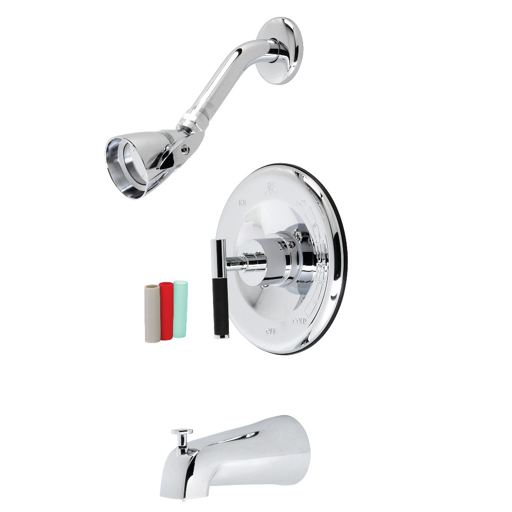 Kingston Brass KB6631CKL Kaiser Sungle-Handle Tub and Shower Faucet, Polished Chrome