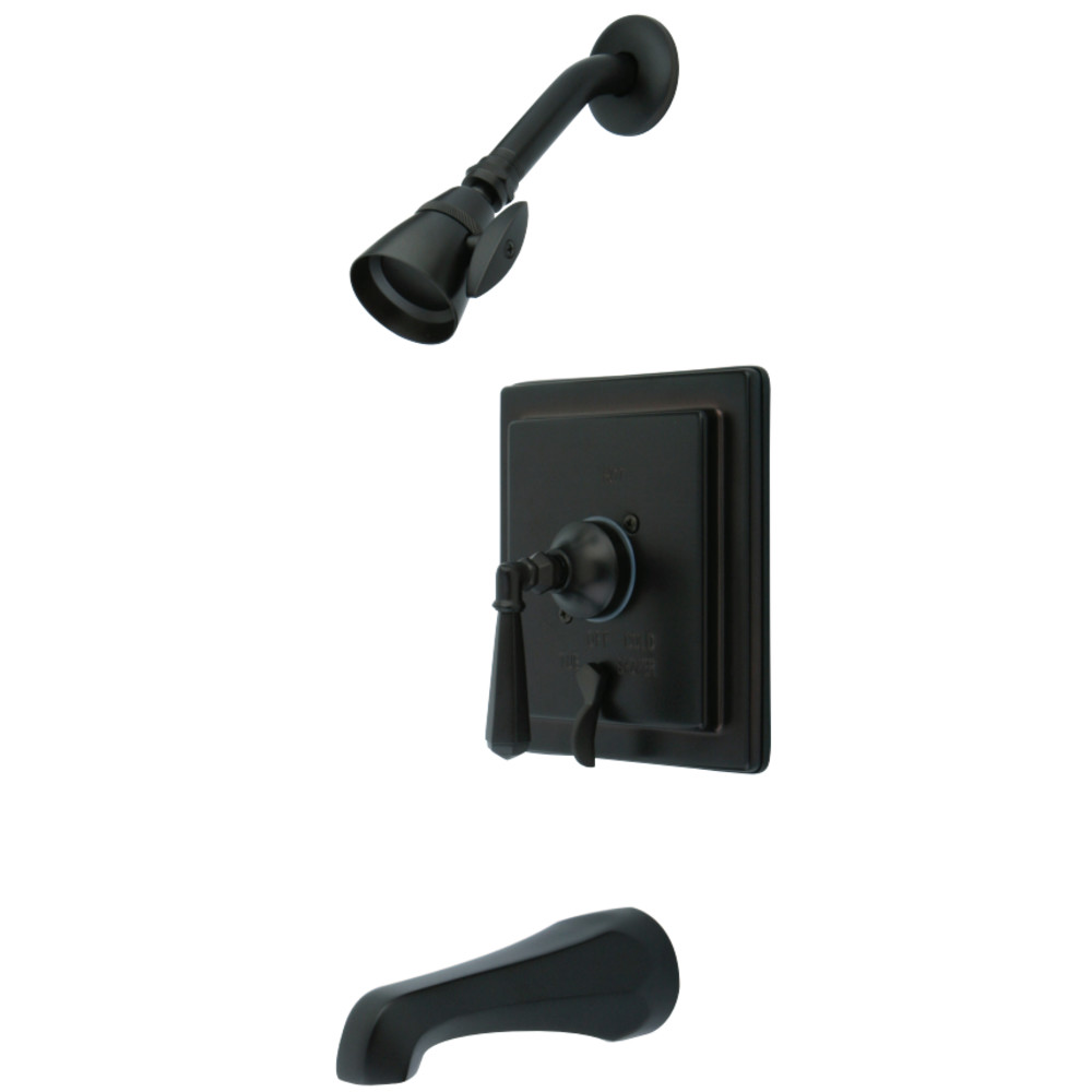 Kingston Brass KB86554HL Metropolitan Tub & Shower Faucet With Diverter, Oil Rubbed Bronze