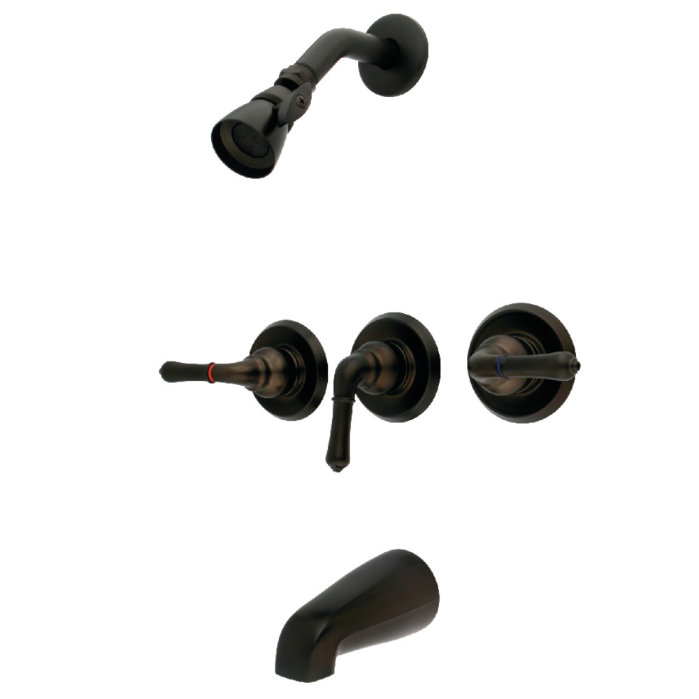 Kingston Brass KB235 Tub and Shower Faucet, Oil Rubbed Bronze