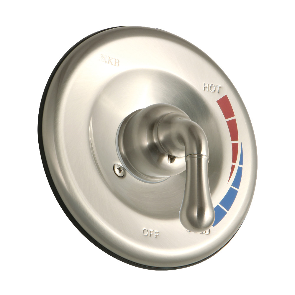 Kingston Brass KB638ET Pressure Balance Valve Trim Only Without Shower and Tub Spout, Brushed Nickel
