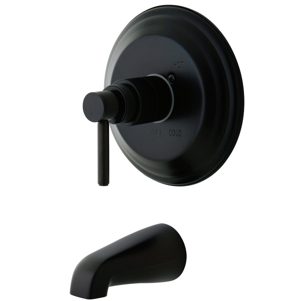 Kingston Brass KB2635DLTO Concord Tub & Shower Faucet (Shower Head Not Included), Oil Rubbed Bronze