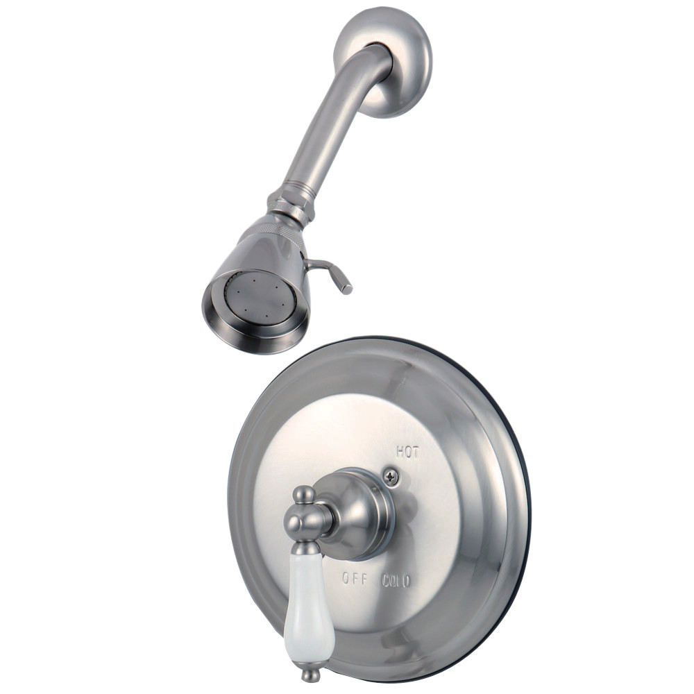 Kingston Brass KB3638PLSO Restoration Pressure Balanced Shower Faucet, Brushed Nickel