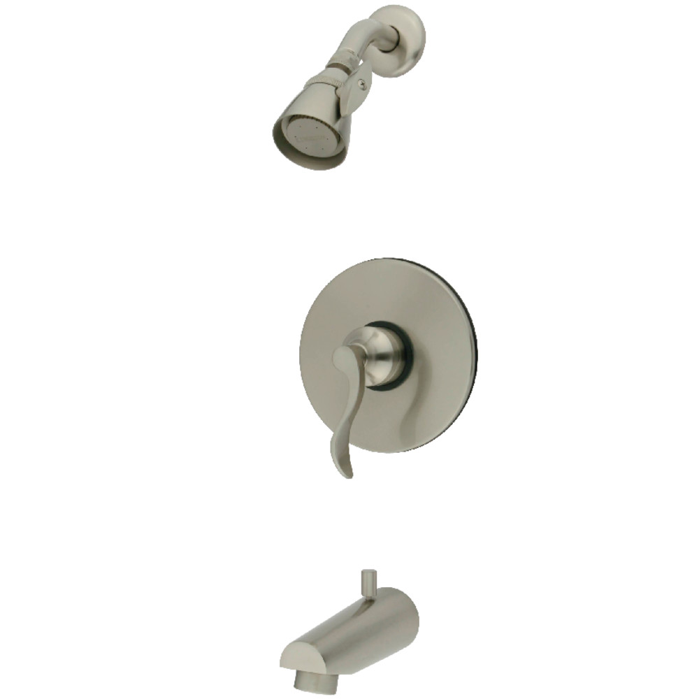Kingston Brass KB8698DFL Tub and Shower Faucet, Brushed Nickel