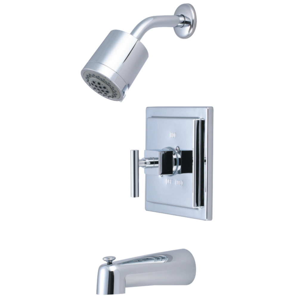 Kingston Brass KB4651CQL Claremont Tub & Shower Faucet, Polished Chrome