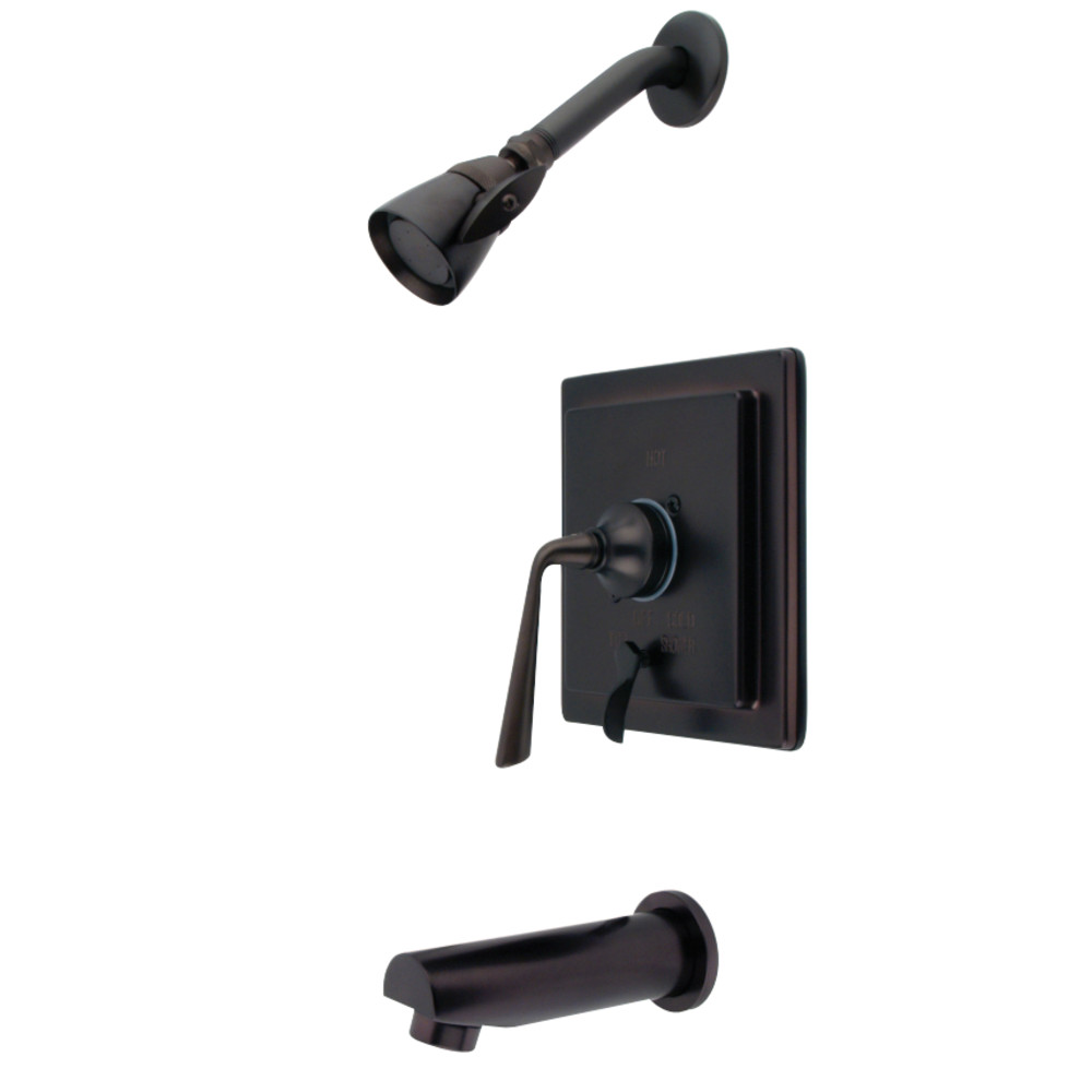 Kingston Brass KB86550ZL Silver Sage Tub & Shower Faucet with Diverter, Oil Rubbed Bronze