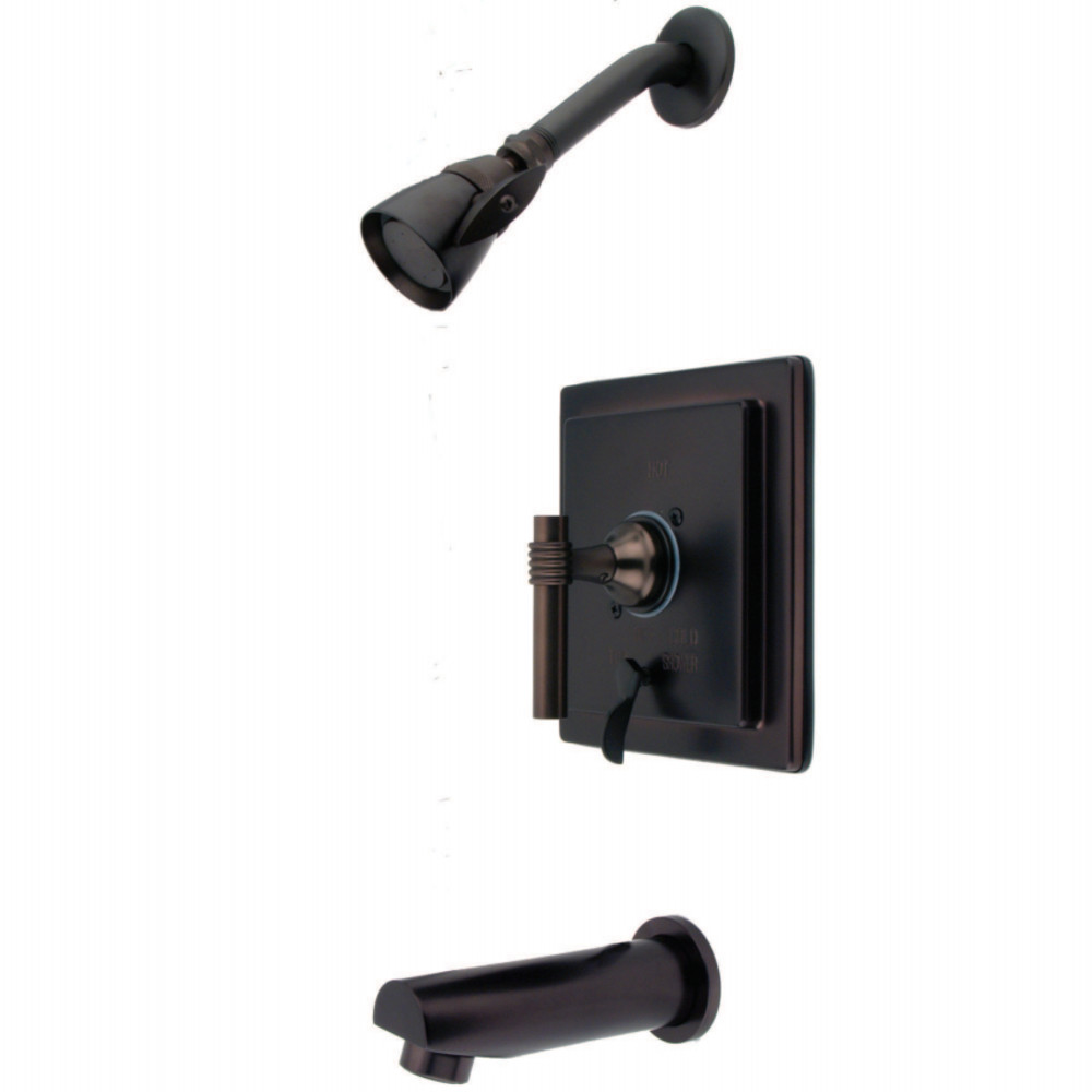 Kingston Brass KB86550ML Milano Tub & Shower Faucet, Oil Rubbed Bronze