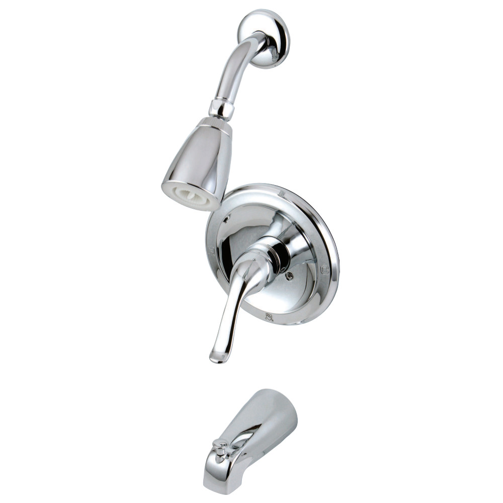 Kingston Brass KB5531YL Single Handle Tub Shower Faucet, Polished Chrome