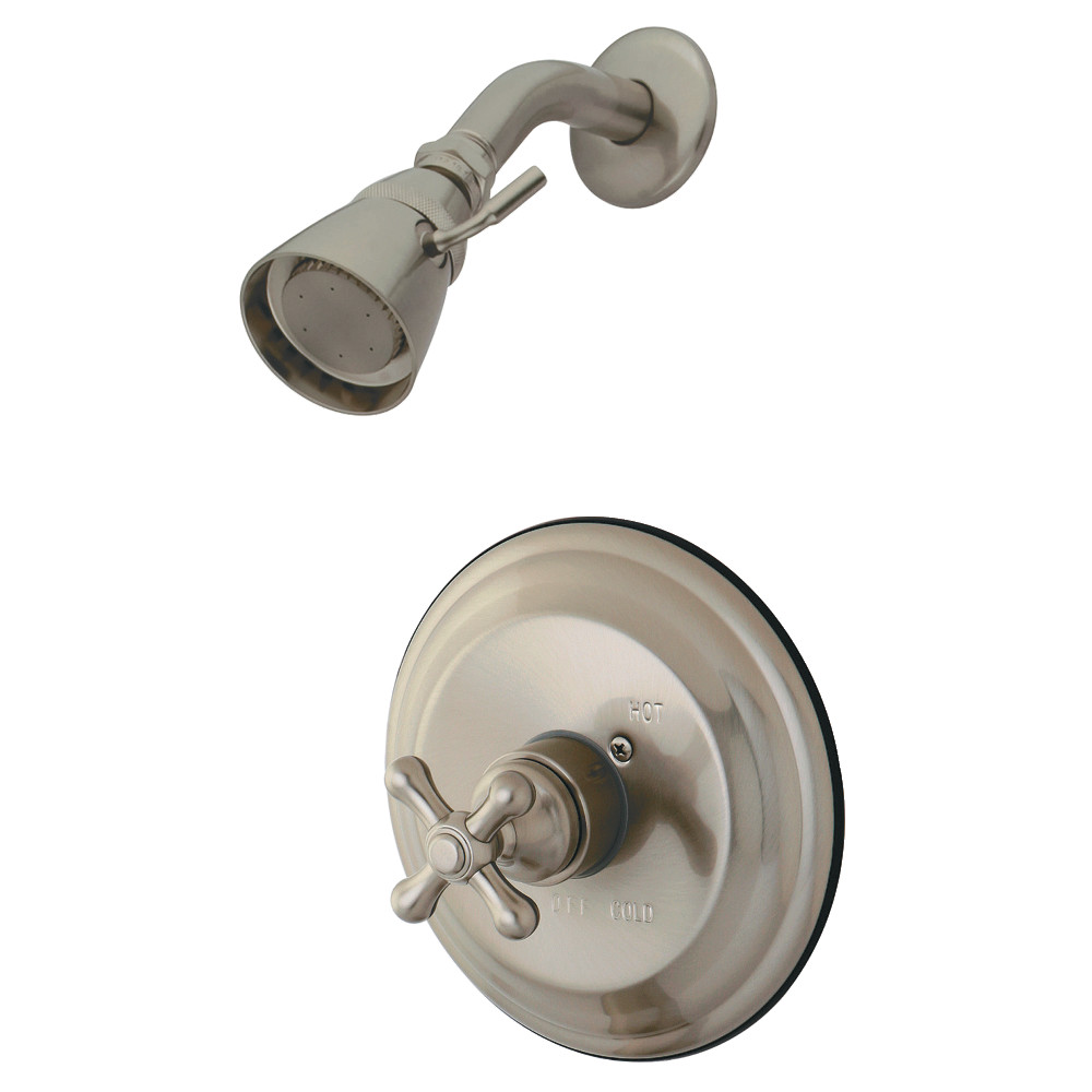 Kingston Brass KB3638AXSO Restoration Pressure Balanced Shower Faucet, Brushed Nickel