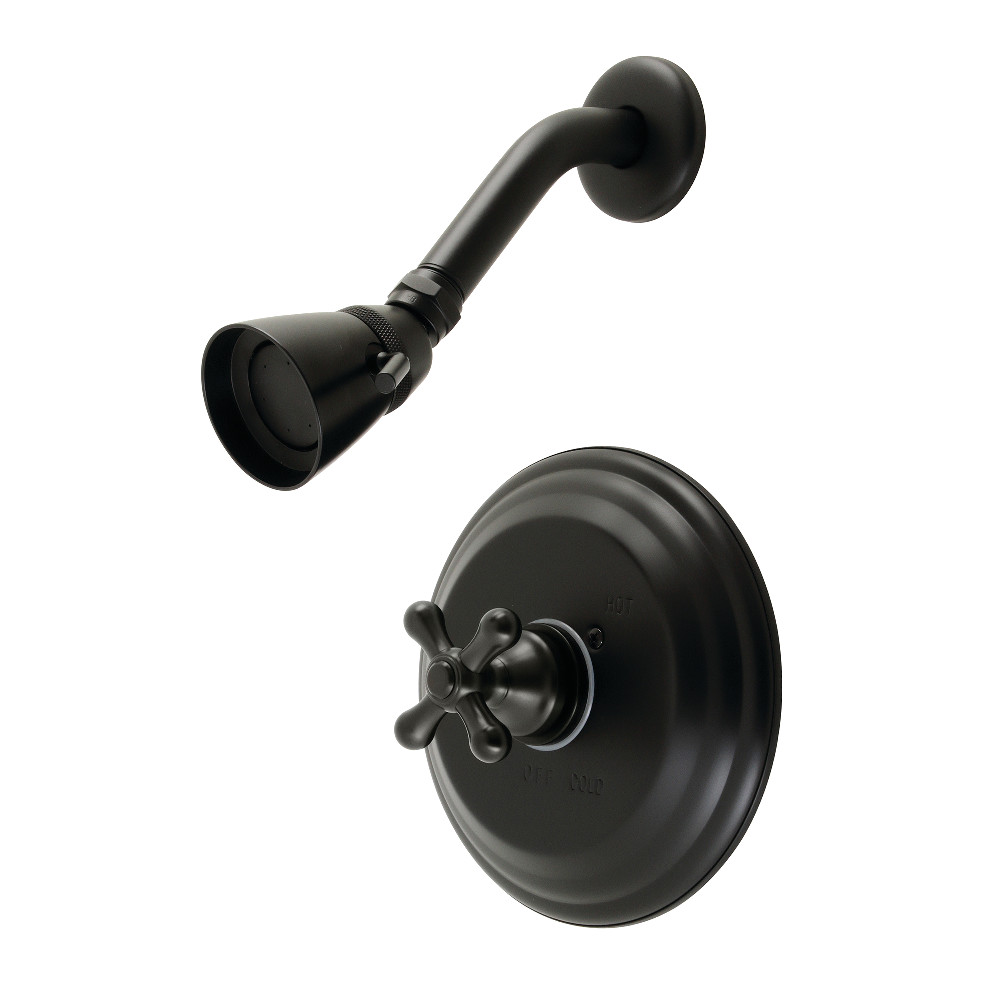 Kingston Brass KB3630AXSO Restoration Pressure Balanced Shower Faucet, Matte Black