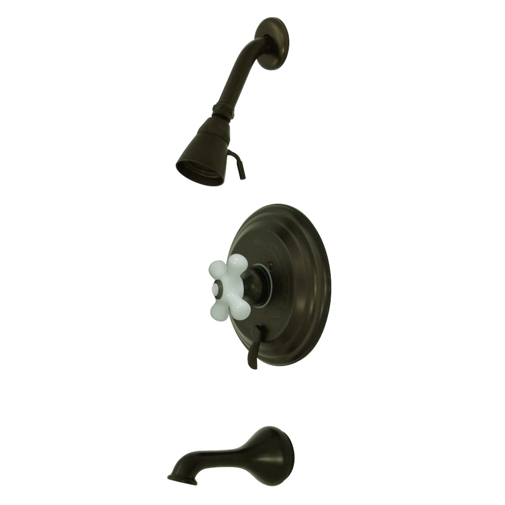 Kingston Brass KB36350PX Restoration Tub & Shower Faucet, Oil Rubbed Bronze