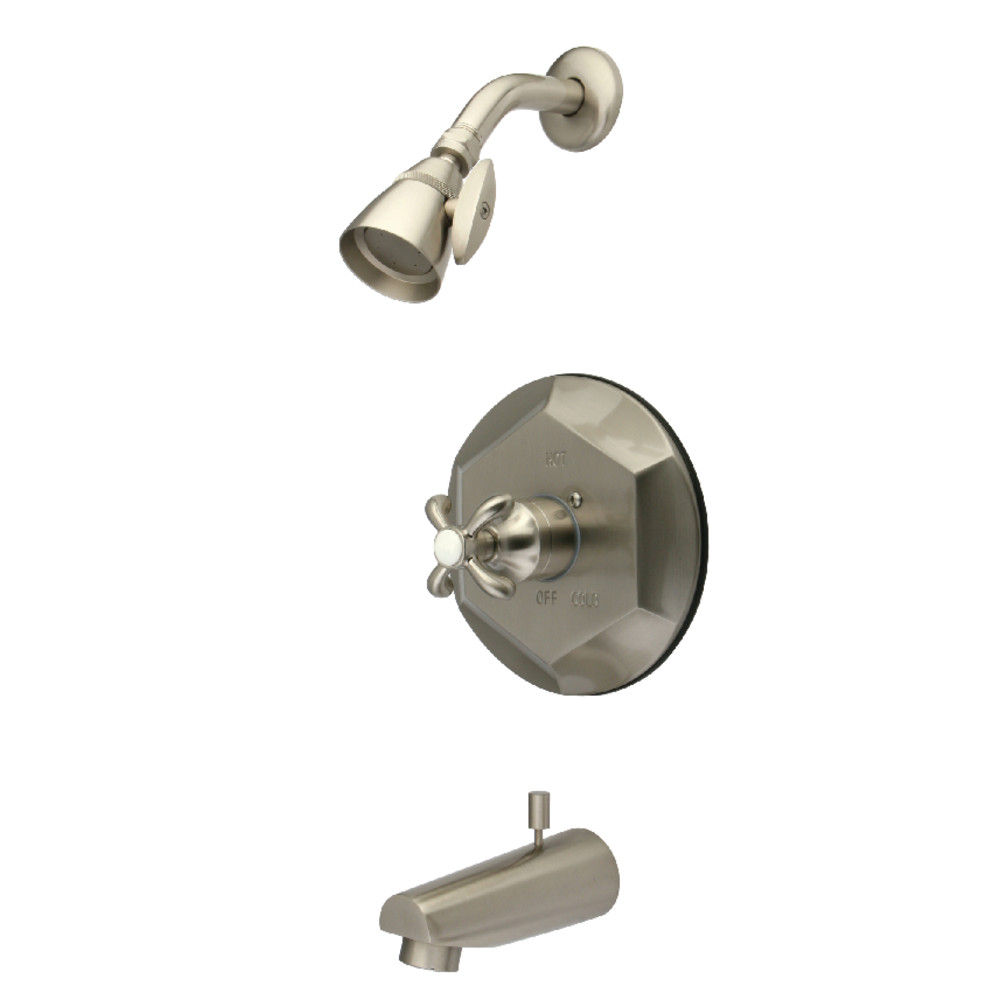 Kingston Brass KB4638TX Tub and Shower Faucet, Brushed Nickel