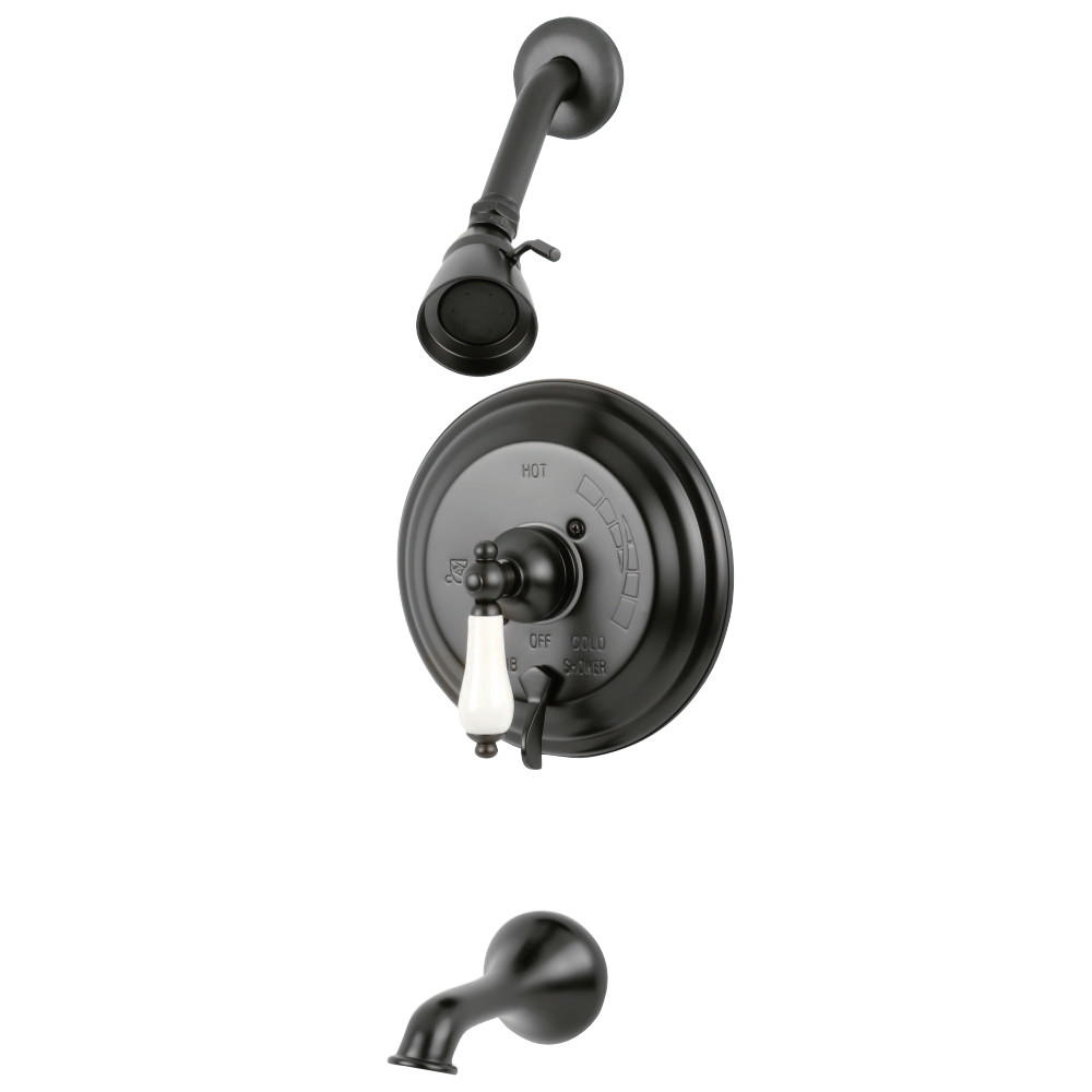 Kingston Brass KB36350PL Restoration Tub & Shower Faucet, Oil Rubbed Bronze