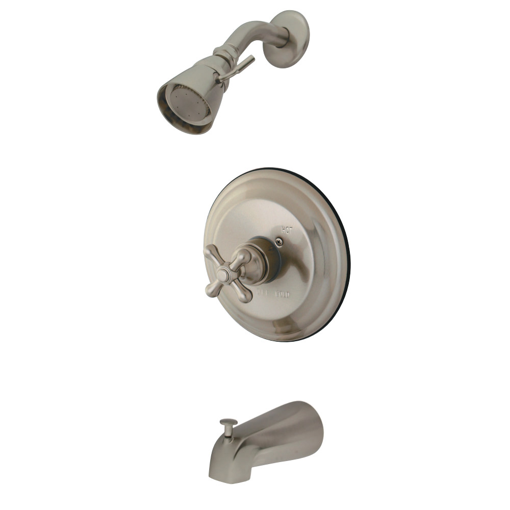 Kingston Brass KB3638AXT Tub and Shower Trim Only, Brushed Nickel