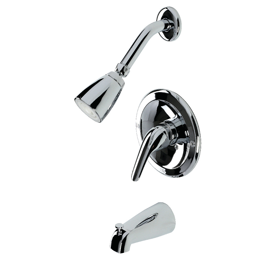 Kingston Brass KB531L Tub and Shower Faucet, Polished Chrome