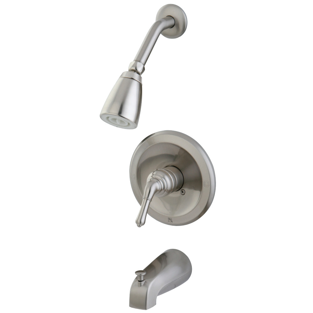 Kingston Brass KB538NML Tub and Shower Faucet, Brushed Nickel