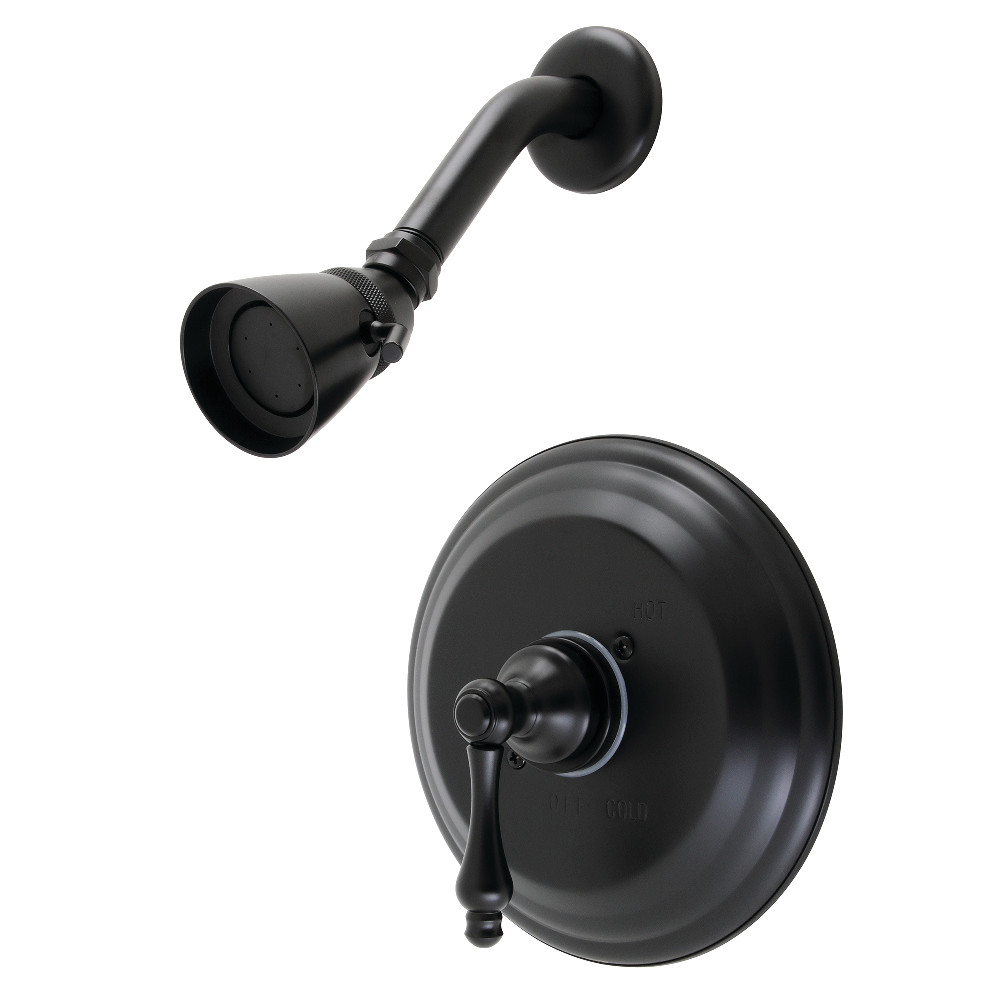 Kingston Brass KB3630ALSO Restoration Pressure Balanced Shower Faucet, Matte Black