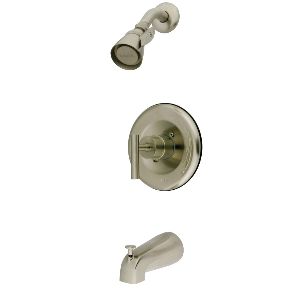 Kingston Brass KB6638CML Manhattan Single-Handle Tub and Shower Faucet, Brushed Nickel