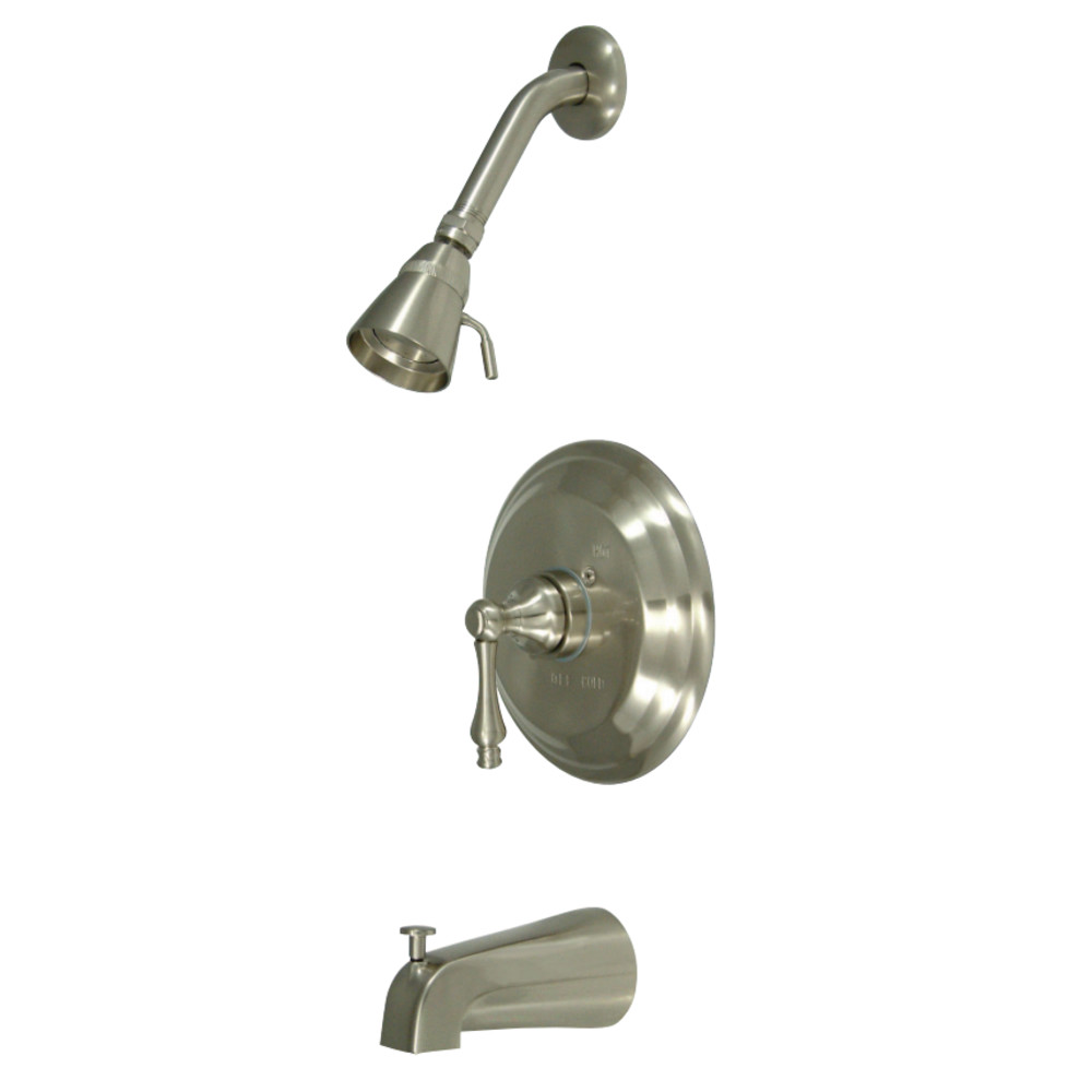 Kingston Brass KB3638AL Restoration Tub & Shower Faucet, Brushed Nickel