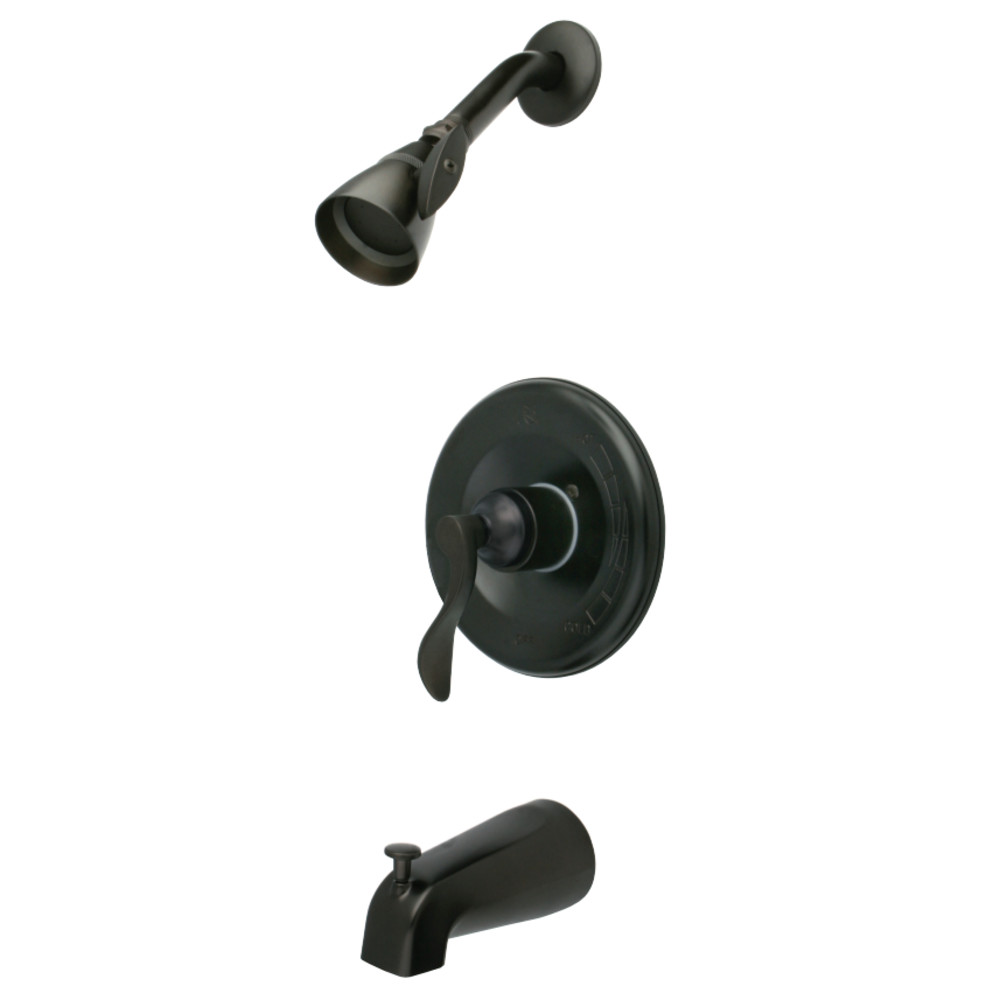 Kingston Brass KB1635DFL NuFrench Tub & Shower Faucet, Oil Rubbed Bronze